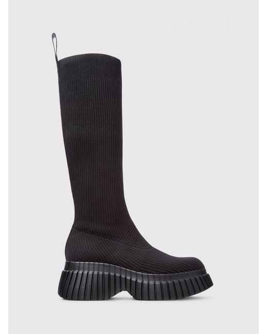 Camper Black Pix Bcn Lyocell Tencel Boots