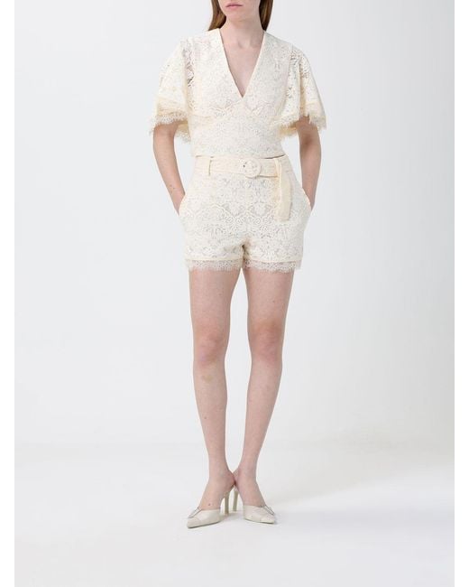 Twinset White Lace Crop Top