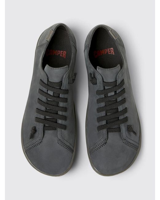 Camper Gray Peu Nubuck Sneakers