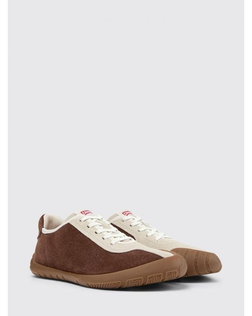 Camper Brown Twins Suede Sneakers