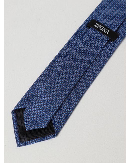 Cravate Ermenegildo Zegna pour homme en coloris Bleu | Lyst