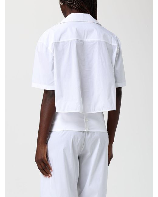 Liviana Conti White Cotton Blouse