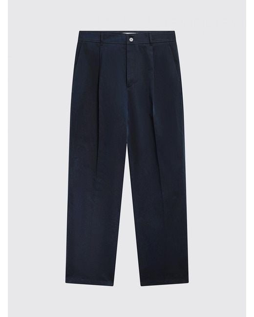 Valentino Blue Tailored Cotton Trousers for men