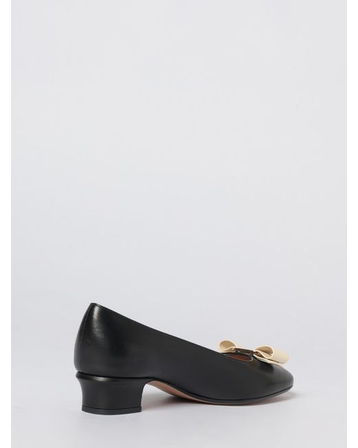 Ferragamo Black Vara Bow Pumps