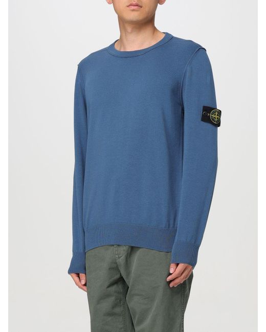 Stone Island Blue Sweater for men