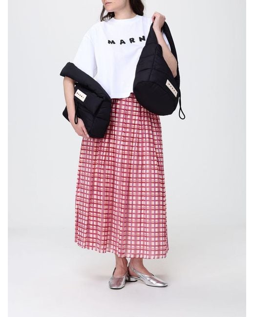 Marni Black Quilted Nylon Bag