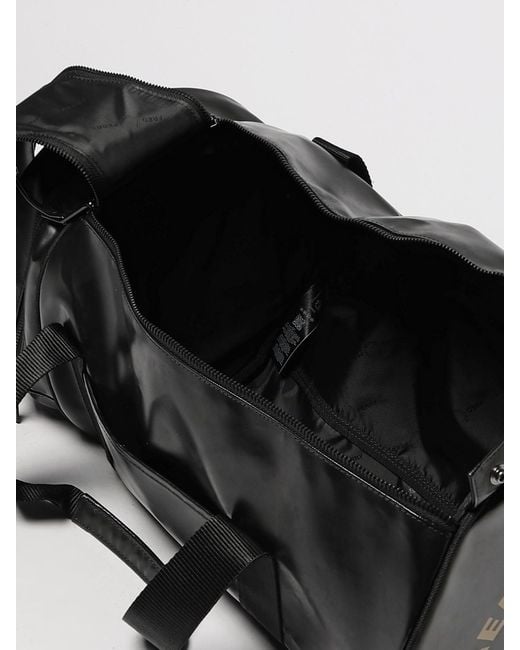 Fred Perry Black Water-Repellent Tpu-Coated Duffle Bag for men