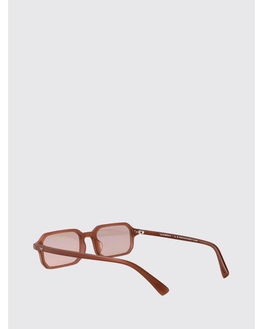 Emporio Armani Pink Acetate Sunglasses for men