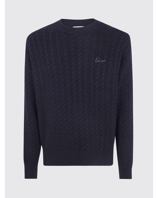 KENZO Blue Jumper for men
