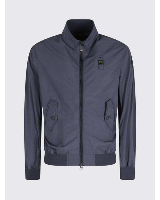 Blauer Blue Nylon Bomber Jacket for men