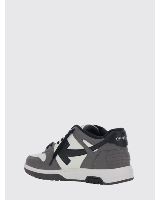 Off-White c/o Virgil Abloh White Out Of Office Bicolor Smooth Leather Low Top Sneakers for men