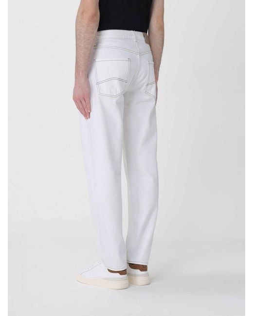 ARMANI EXCHANGE White Wide-Leg Jeans for men