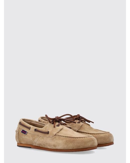 Sebago White Suede Owen Boat Loafers