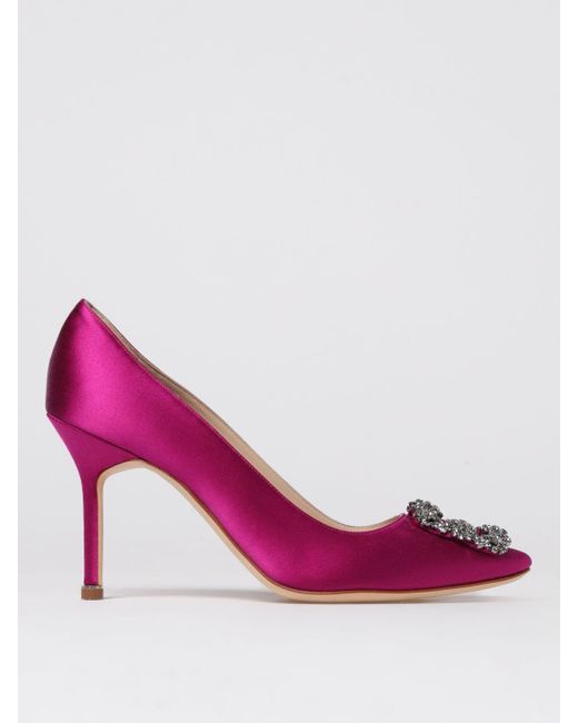 Zapatos Manolo Blahnik de color Pink