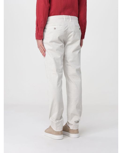 Blauer Gray Stretch Cotton Chino Trousers for men