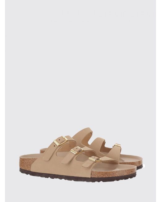 Birkenstock Natural Florida Fresh Nubuck Sandals