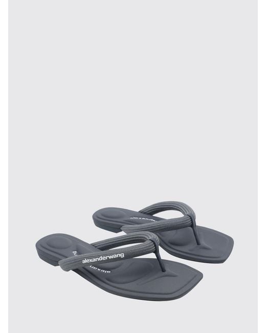 Alexander Wang White Mesh Jenna Flip-Flops