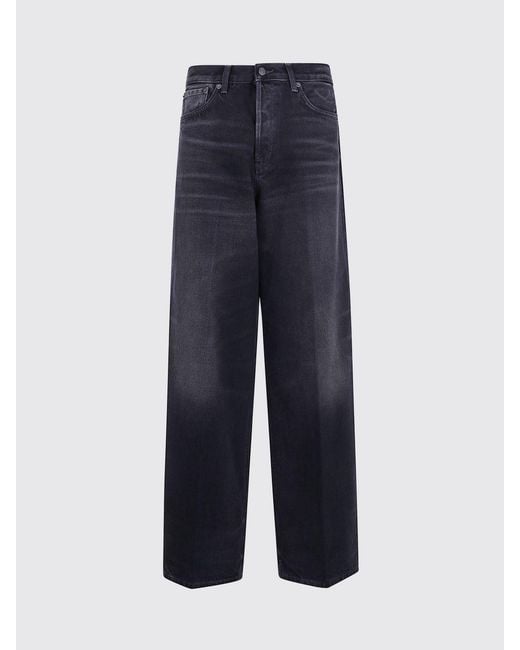 Haikure Blue Earl Mid-Rise Wide-Leg Jeans
