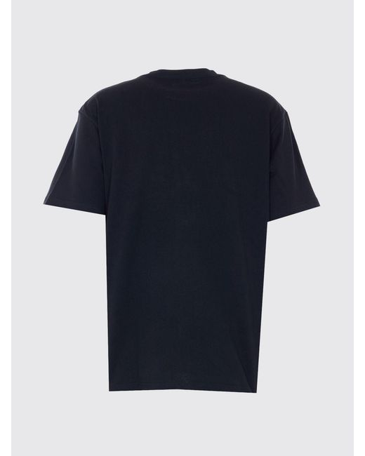 Purple Blue Graphic Print Cotton T-Shirt With A Crew Neck And Dropped Shoulders for men