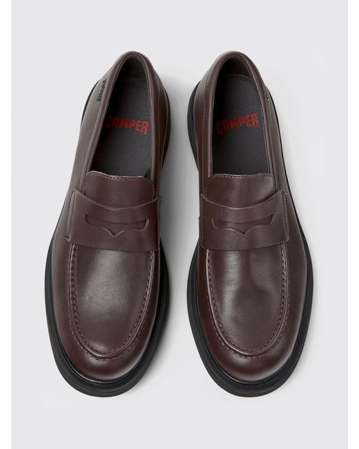 Camper White Norman Loafers for men