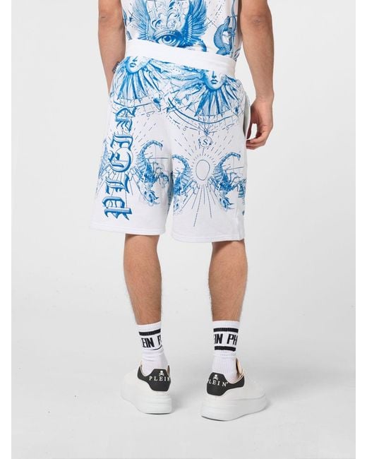Philipp Plein Blue Shorts for men