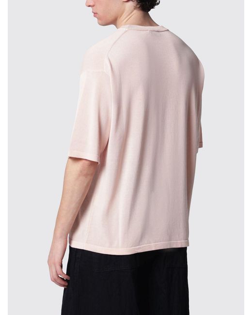 Roberto Collina Pink Cotton T-Shirt for men