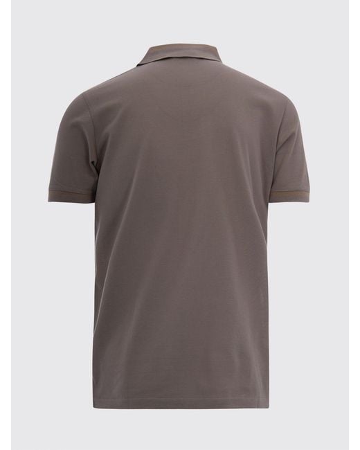 Emporio Armani Gray Cotton Polo Shirt for men