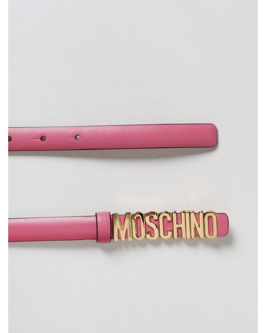 Cinturón Mujer Moschino Couture de color Pink