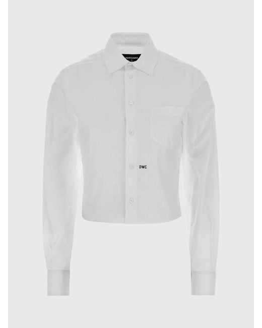 DSquared² Blue Cotton Shirt