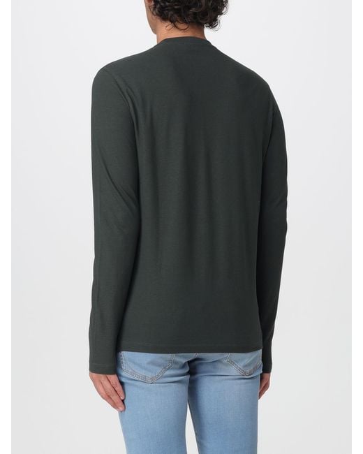 Zanone Black Basic Cotton T Shirt for men