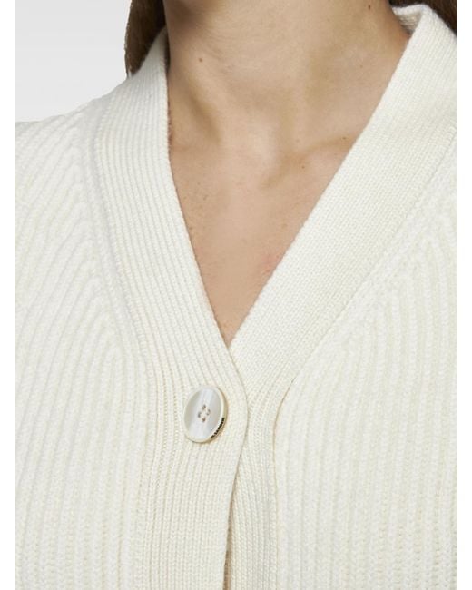 Jil Sander White Cardigan