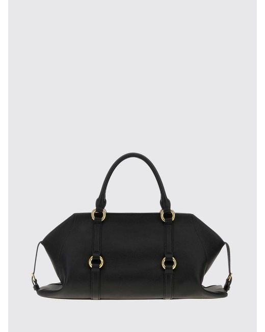 McQueen Black Farringdon Leather Bag