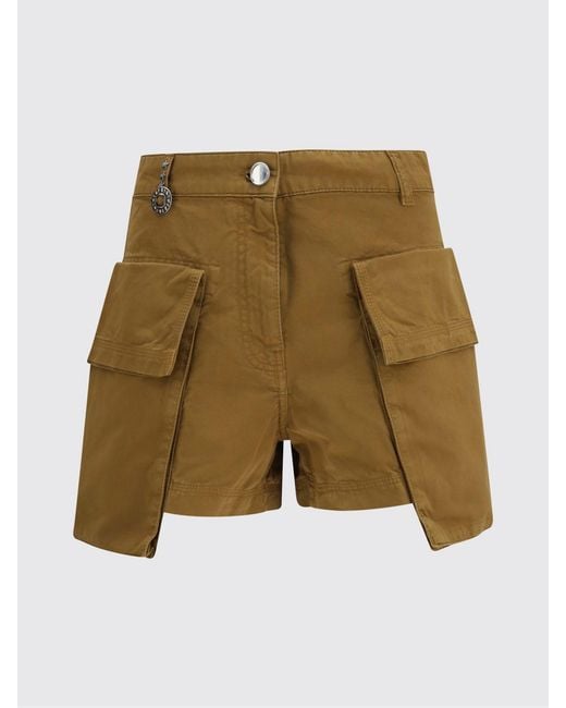 Pinko Natural Cotton Cargo Shorts