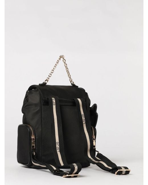 Liu Jo Black Fabric And Synthetic Leather Backpack