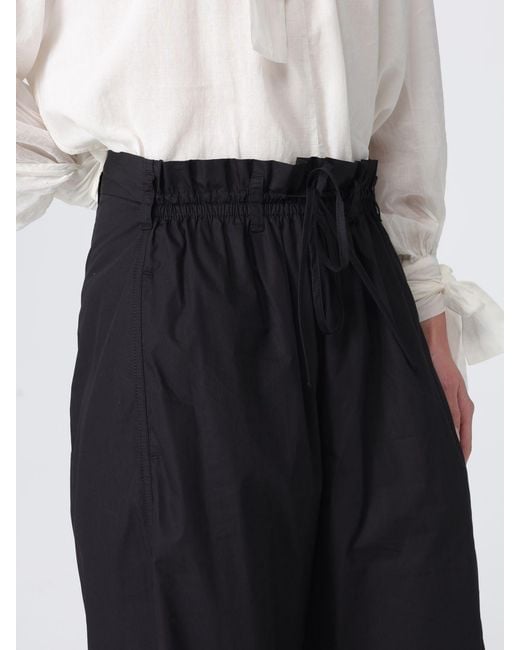 Tela Blue Cotton Blend Palazzo Trousers
