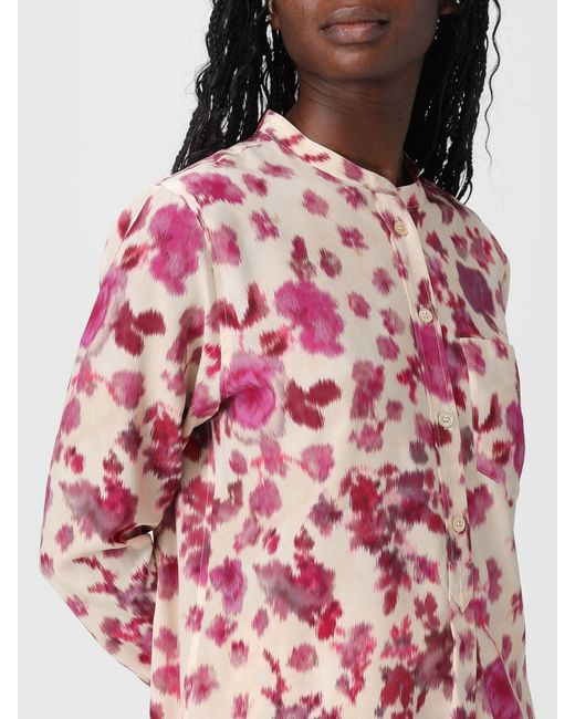 Isabel Marant Pink Stretch Silk Shirt