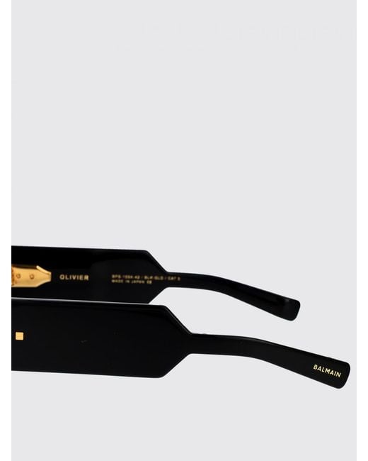 Balmain Black Distinctive Eyewear With Bold Design Elements And Comfortable Fit for men
