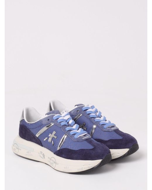 Premiata Blue Oxford Shoes