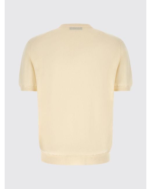 Zanone Natural Cotton Crew Neck Pullover for men