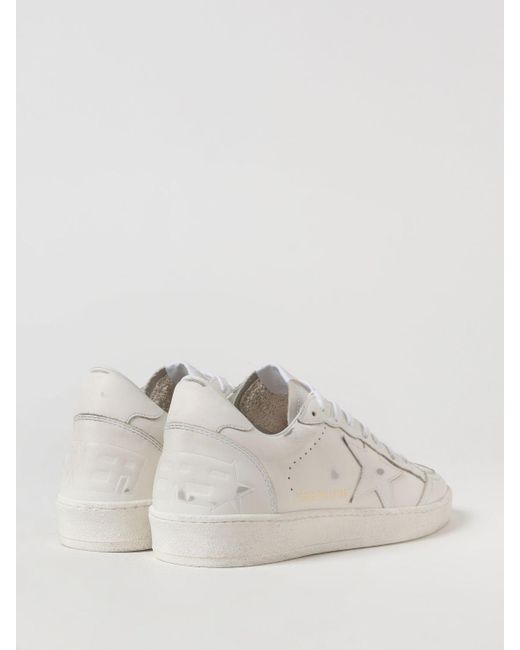 Sneakers Ball Star in pelle used di Golden Goose Deluxe Brand in White da Uomo