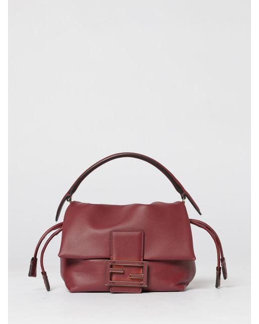 Fendi Red Mini Mamma Baguette Bag