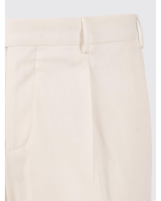 PT01 White Classic Trousers for men
