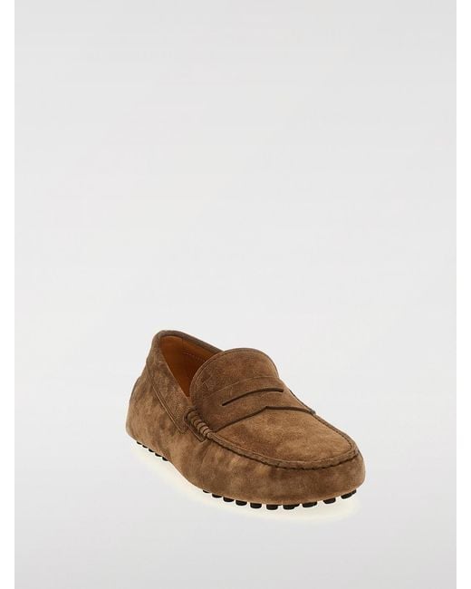Tod's Brown Driver Suede Loafer for men
