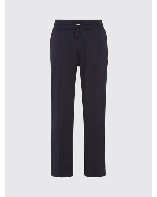 Billionaire Blue Cotton Jogging Trousers for men