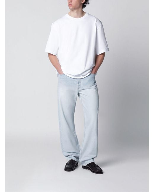 Agolde Gray Mid-Rise Straight Fit Jeans With A Five-Pocket Design for men