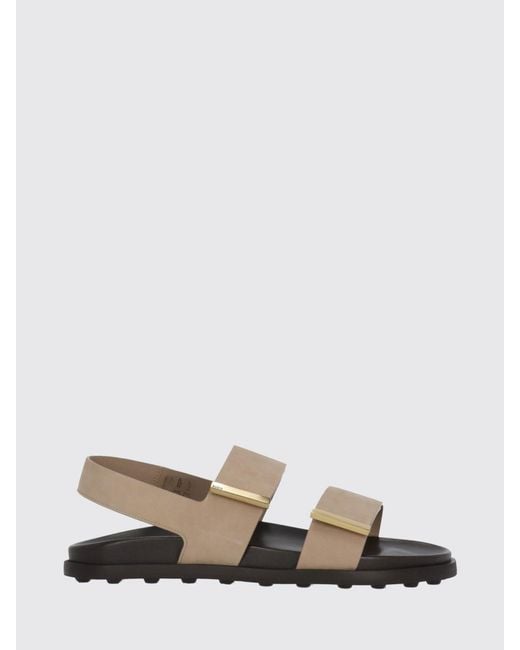 Tod's White Leather Sandals