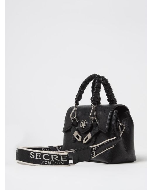 Secret Pon-pon Black Handbag
