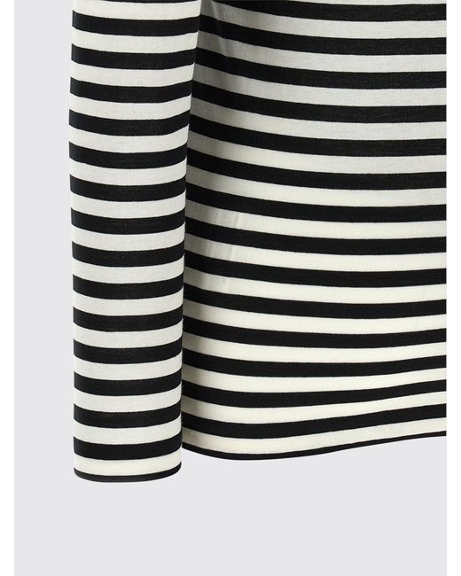 Junya Watanabe Blue Slim Fit Striped Cotton Long-Sleeved Top With Cut-Outs