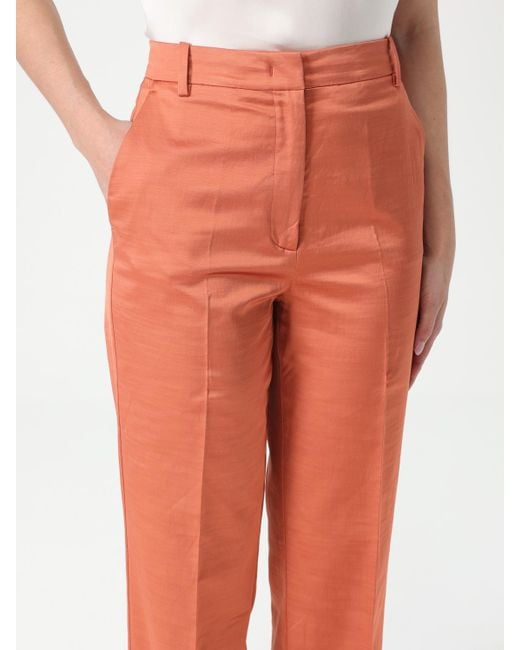 Pinko Orange Wide Leg Pants