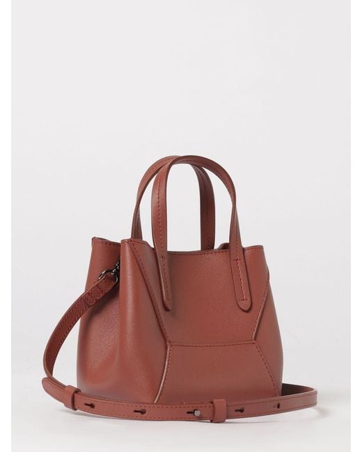 Brunello Cucinelli Pink Bc Duo Mini Calfskin Leather Bag